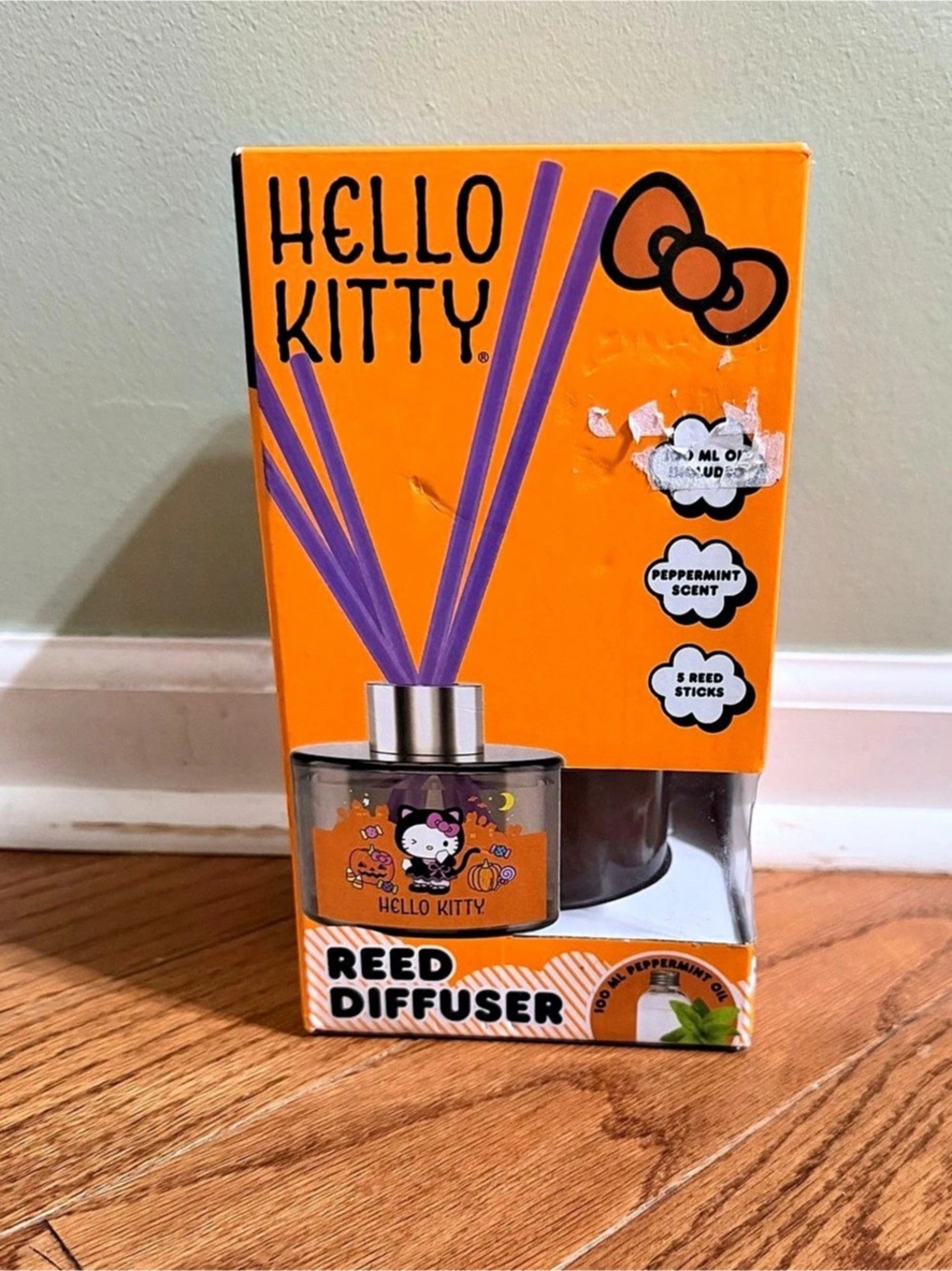 Hello Kitty Reed Diffuser Orange & Black